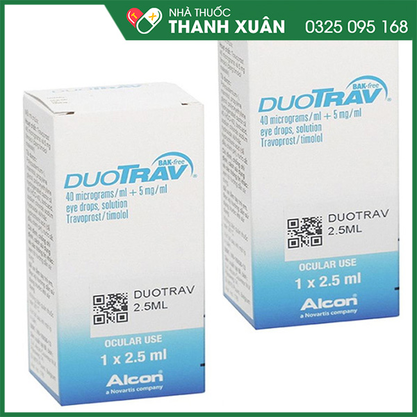  Thuốc Duotrav làm giảm áp lực nội nhãn